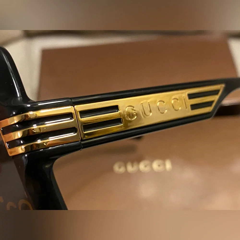 Gucci 60MM multi logo Mask Sunglasses